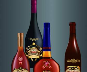 Etiquetas Engomadas De La Botella De Vino