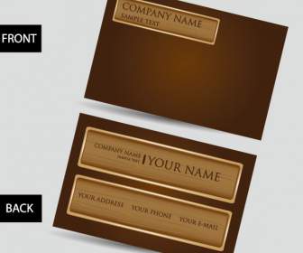 Wood Business Cards Templates