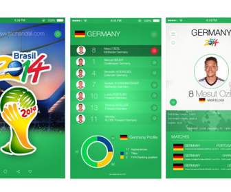 world cup mobile game ui design psd template