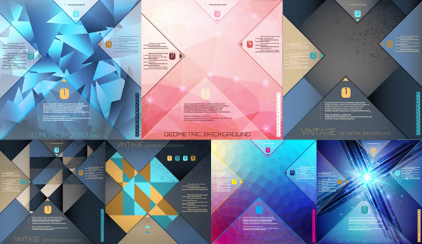Topic Abstract Geometric Backgrounds