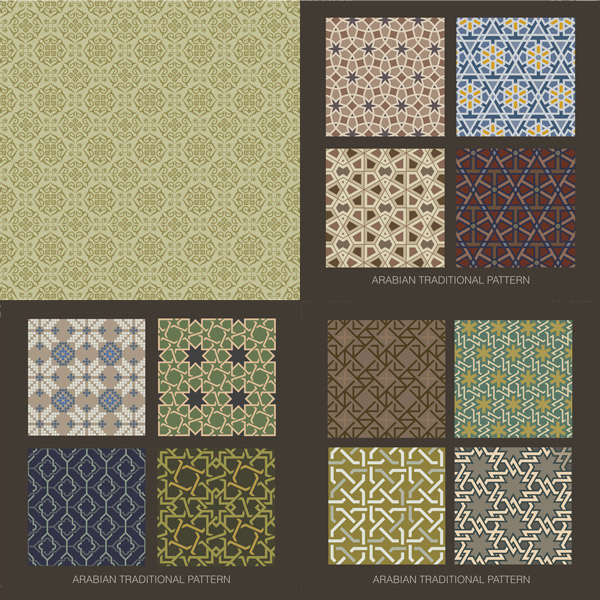 Traditional Arabic Pattern Background