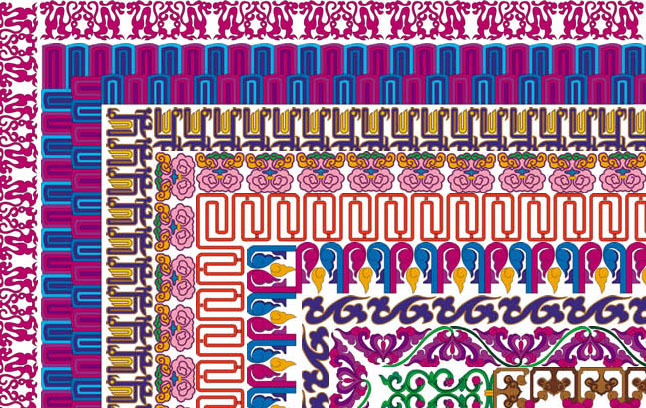 Traditional Pattern Borders Psd Templates