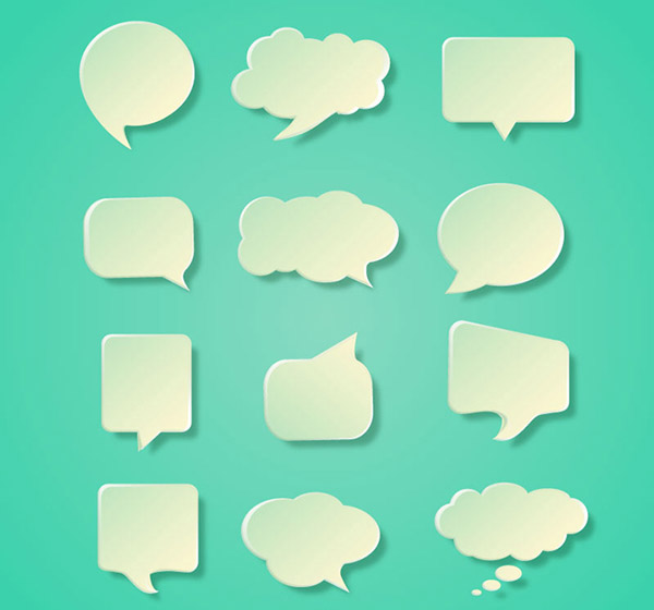 gelembung transparan padat dialog ikon