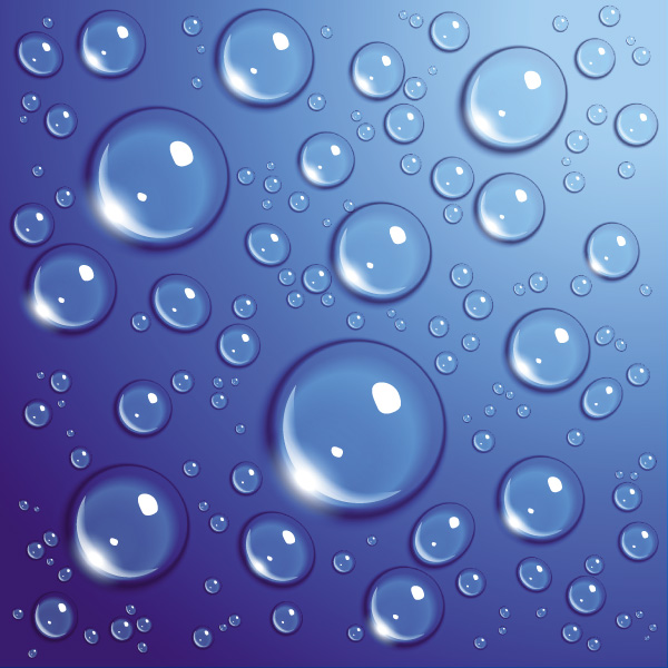 Transparent Water Drops Background