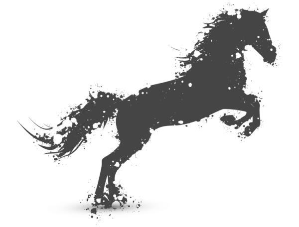 Trend der laufenden Pferde