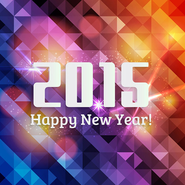 Triangle Dream New Year Poster Background