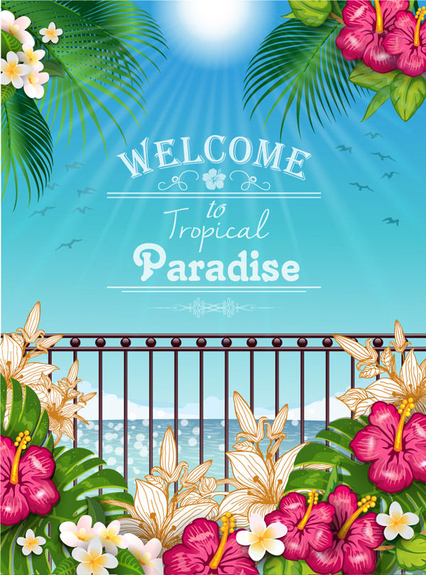 paisaje de paraíso tropical