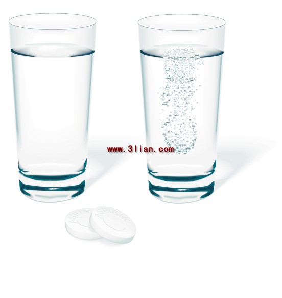 zwei Tassen Wasser