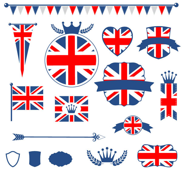 United Kingdom Flag Element Tag