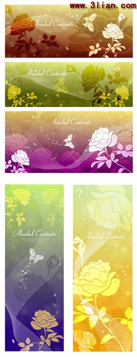 Variety Of Fantasy Butterfly Pattern Background Material