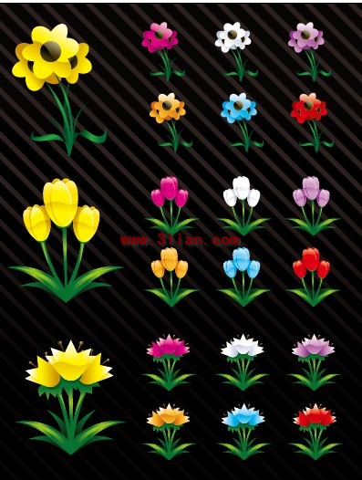 çiçek malzeme çeşitli