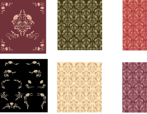 Variety Of Pattern Graphic Background Material