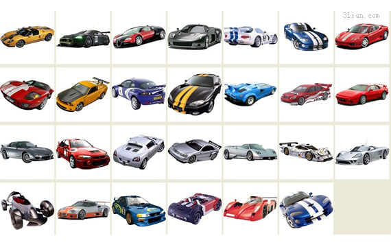 Variety Of Sports Car Icon Png