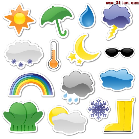 variété d'icônes météo