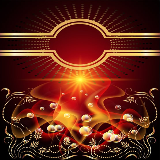 矢量梦幻背景眩光