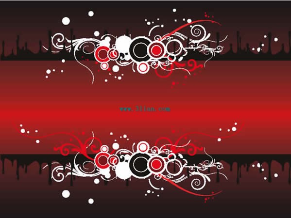 vektor gaya pola dengan latar belakang merah bahan