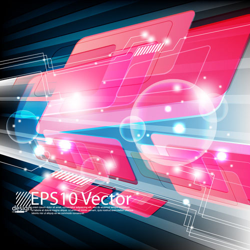 vektor latar belakang teknologi fantasi