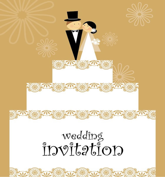 Vektor-Hochzeit-Karten-Muster