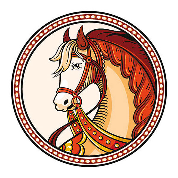 Vintage Horse Label