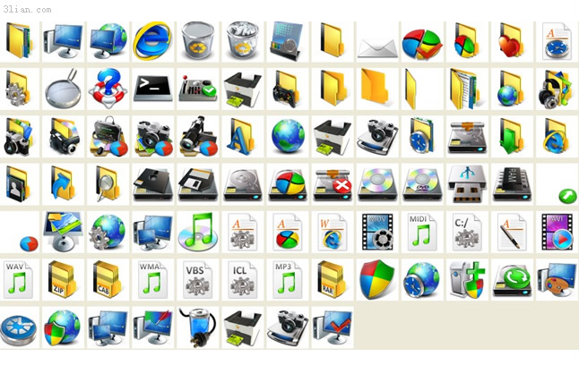 Icone del desktop vists Icone del desktop vists