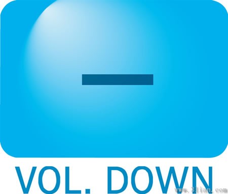 Vol down Symbol