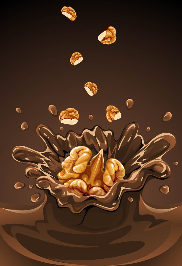 Walnut Chocolate Splash