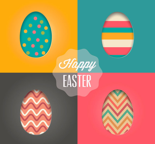 Walt Decoupage Easter Eggs Background