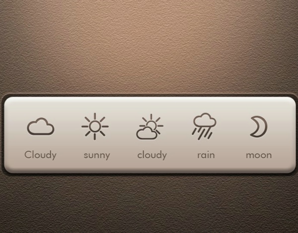 Weather Ui Icon Psd Material