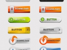 Web botão design psd