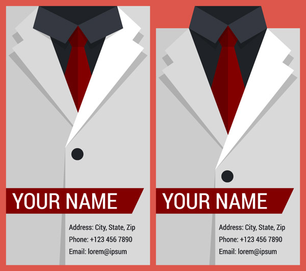 White Suit Business Cards
