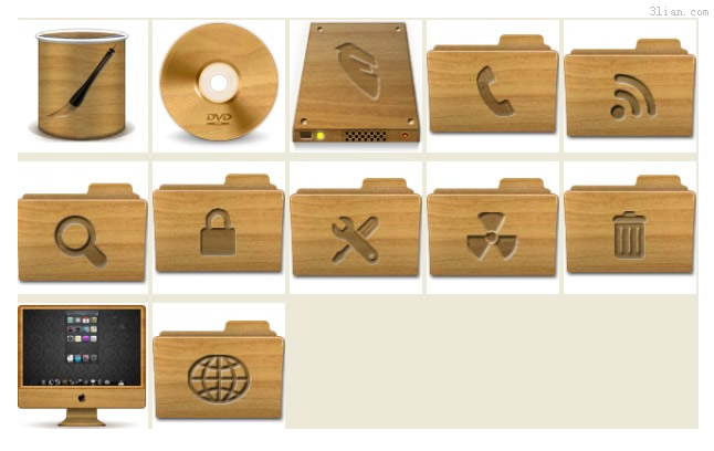 png di legno icona sul desktop