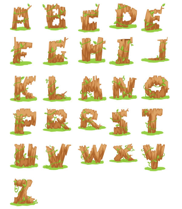 деревянные буквы