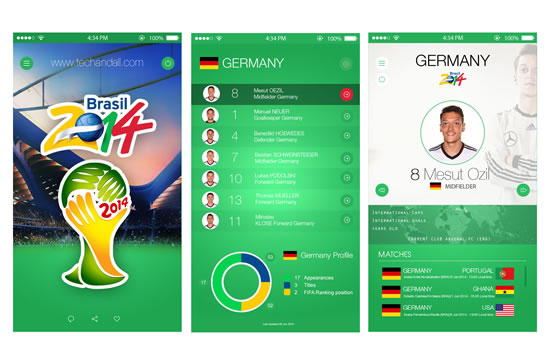 World Cup Mobile Game Ui Design Psd Template