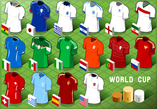 design de camisa de Copa do mundo