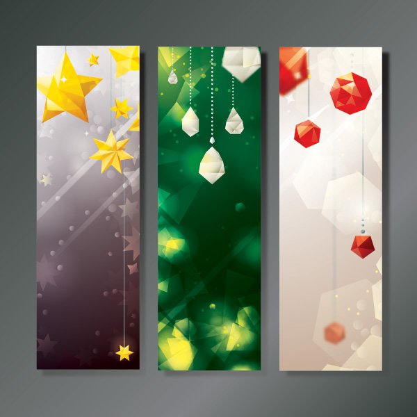 gelb-Weihnachten-Dekoration-banner
