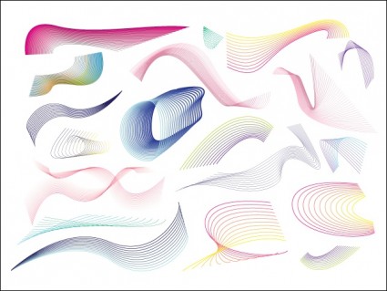 20 vector dòng swirls và mô hình