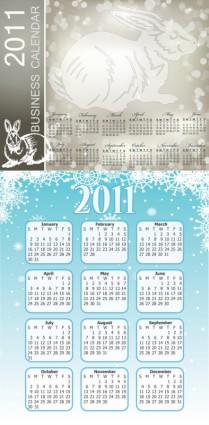 vector de plantilla de calendario 2011