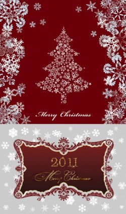 2011 Weihnachten Muster Vektor