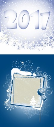 เวกเตอร์พื้นหลังของเกล็ดหิมะคริสต์มาส 2011