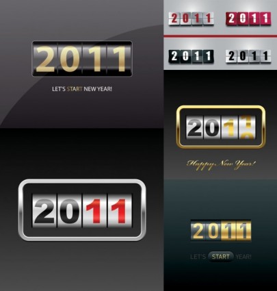 2011 السنة الجديدة قصاصة فنية