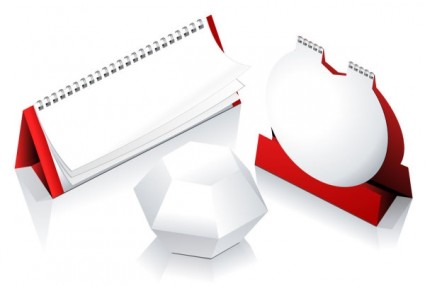 2012 Calendar Desk Calendar Model Vector
