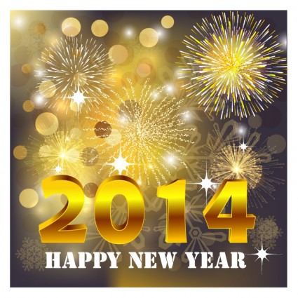 2014 güzel yeni yıl kutlama arka plan