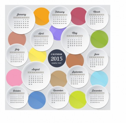 modello calendario 2015