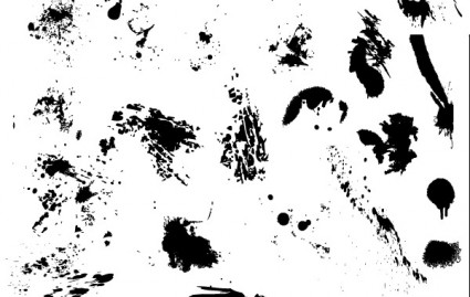 25 Free Vector Drips Drops And Splatters