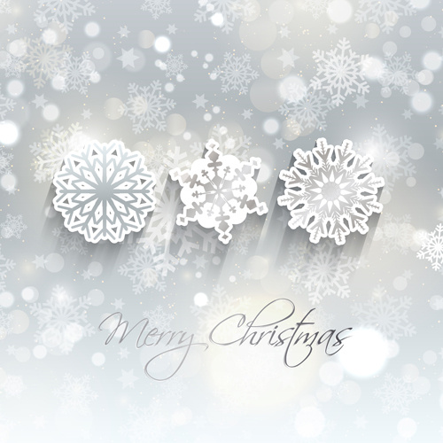 2014 merry christmas kepingan salju latar belakang grafis
