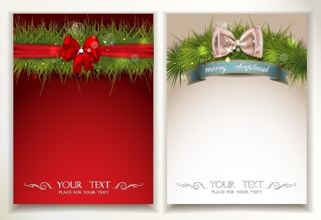 2014 Merry Christmas Vector Cards Set