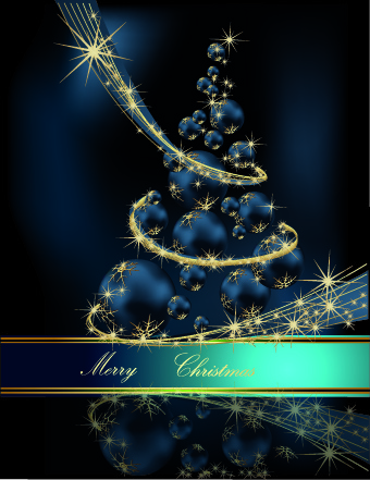 2014 parlak Noel ağacı arka planlar vektör