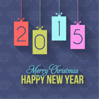 2015 году Рождество и новый год, висеть украшение фон