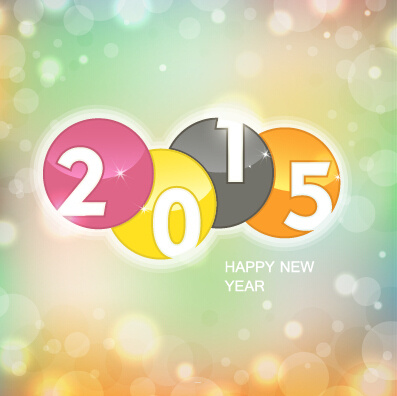 özellikle yeni yıl arka plan 2015 renkli