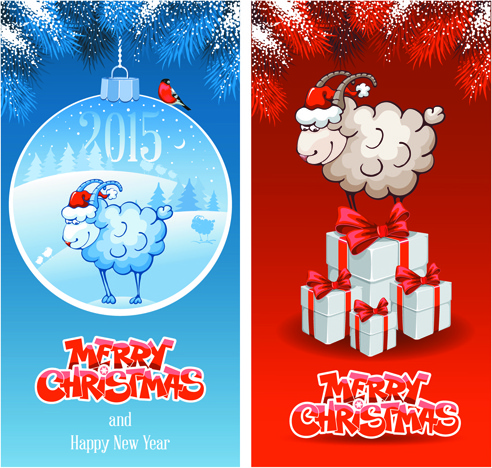 estandartes de Natal 2015 cabras Desenha